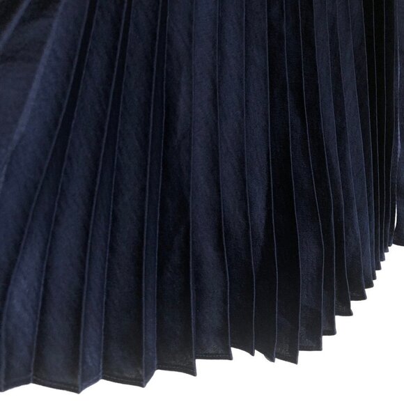 Vince Navy Accordion Pleated Square Neck Camisole Tank Top/Cami | Size Small - Picture 7 of 11